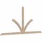 Ekena Millwork Richland Smooth Timber Gable Bracket, Douglas Fir, 108"W x 49"H x 1 1/2"D x 3 1/2"F, 11/12 Pitch GBW108X49X0204RIC00SDF - alternate 2